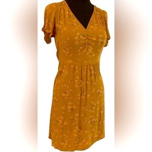 American Eagle Yellow Floral Dress